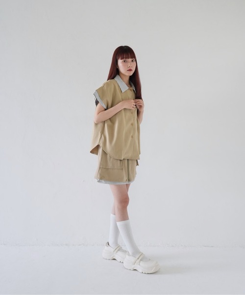 Uenui（ウニュイ）の「【 cunii 】 ユーティリティ カジュアル セットアップ（その他トップス・レディース・ベージュ/ネイビー・FREE）」の17枚目の写真