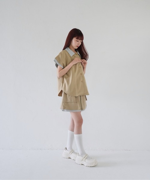 Uenui（ウニュイ）の「【 cunii 】 ユーティリティ カジュアル セットアップ（その他トップス・レディース・ベージュ/ネイビー・FREE）」の18枚目の写真