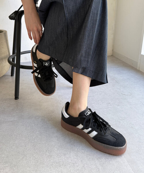 DouDou（ドゥドゥ）の「【adidas/アディダス】SAMBAE W（スニーカー・レディース・ブラック・24cm/24.5cm/23.5cm）」の7枚目の写真