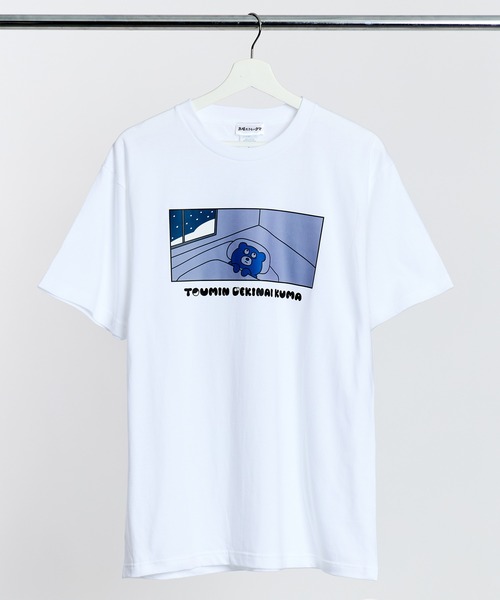 THE BAREFOOT(ベアフット)の「【冬眠できないクマ】クマくんTシャツ WNI(Tシャツ/カットソー・レディース・ホワイト/オフホワイト/ブラック系その他/ブラック・FREE)」の3枚目の写真