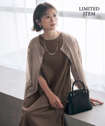 自由区（ジユウク）の「シアーカーデ×ジャージードレス セット（ワンピース）」