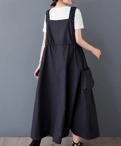 gossip!ロサンゼルス(ゴシップロサンゼルス)の「ZIP ドロスト ワンピース(ワンピース・レディース・グレー/ブラック/ブラウン/グリーン・FREE)」の10枚目の写真