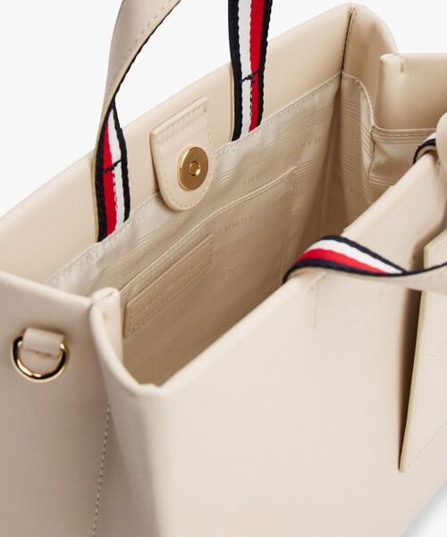 TOMMY HILFIGER（トミーヒルフィガー）の「エスタブリッシュミディアムショッパーバッグ（トートバッグ・レディース・ベージュ/ブルー・FREE）」の8枚目の写真