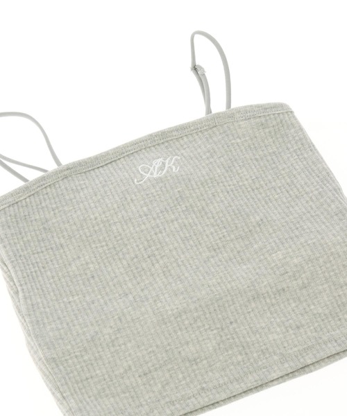 ANAP kids（アナップキッズ）の「刺繍 パッド入り キャミソール【ジュニアお揃い】（キャミソール・キッズ・ホワイト/グレー/ブラック・130cm/120cm/110cm）」の17枚目の写真