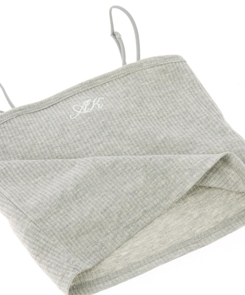 ANAP kids（アナップキッズ）の「刺繍 パッド入り キャミソール【ジュニアお揃い】（キャミソール・キッズ・ホワイト/グレー/ブラック・130cm/120cm/110cm）」の18枚目の写真