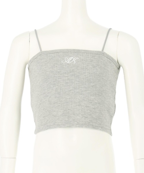 ANAP kids（アナップキッズ）の「刺繍 パッド入り キャミソール【ジュニアお揃い】（キャミソール・キッズ・ホワイト/グレー/ブラック・130cm/120cm/110cm）」の22枚目の写真