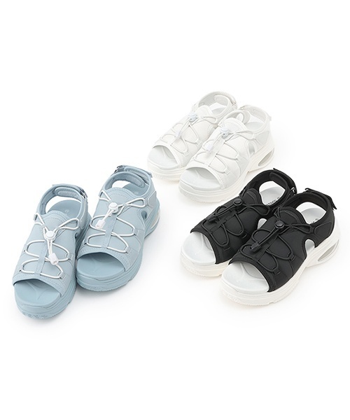 LOVETOXIC（ラブトキシック）の「ドロスト厚底サンダル（サンダル・キッズ・ブラック/オフホワイト/サックスブルー・24-24.5cm/22-22.5/23-23.5cm）」の8枚目の写真