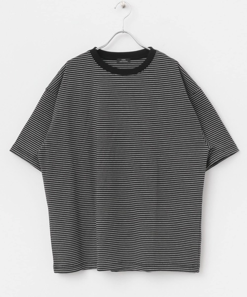 ITEMS URBANRESEARCH（アイテムズ アーバンリサーチ）の「ミジンボーダー天竺半袖T-Shirts（Tシャツ/カットソー・メンズ・ホワイト/ブラック・MEDIUM/LARGE）」の20枚目の写真