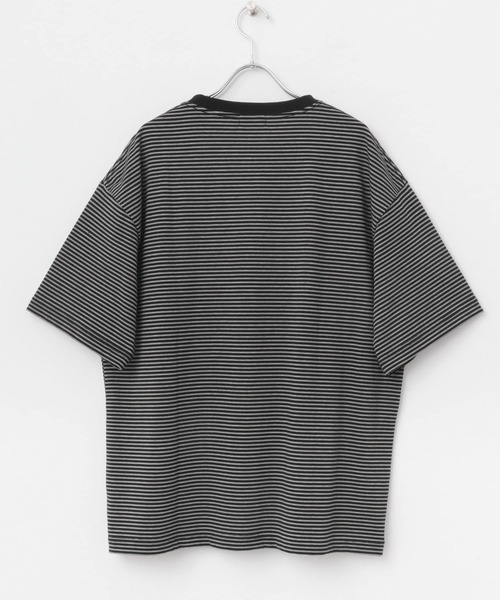 ITEMS URBANRESEARCH（アイテムズ アーバンリサーチ）の「ミジンボーダー天竺半袖T-Shirts（Tシャツ/カットソー・メンズ・ホワイト/ブラック・MEDIUM/LARGE）」の21枚目の写真