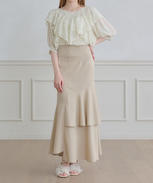 『即日発送』sheller 2way ruffle flill blouse 2way ruffle flill blouse – shéller / シェリエ