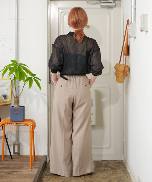 B.CSTOCK ZOZO限定】手洗い可 / シアー襟付きカーデ ZOZO限定】手洗い可 / シアー襟付きカーデ（ニット/セーター