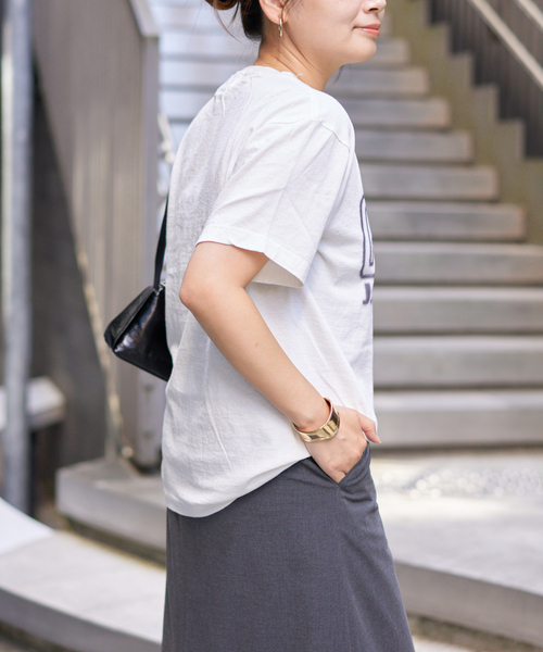 jj mercer（ジェイジェイマーサー）の「【J.J.Mercer / ジェイジェイマーサー】 プリントT（Tシャツ/カットソー・レディース・ホワイト/ライトグレー・MEDIUM）」の15枚目の写真