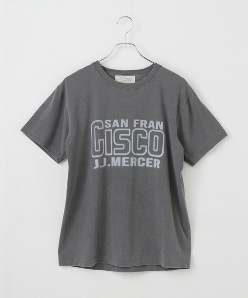 jj mercer（ジェイジェイマーサー）の「【J.J.Mercer / ジェイジェイマーサー】 プリントT（Tシャツ/カットソー・レディース・ホワイト/ライトグレー・MEDIUM）」の16枚目の写真