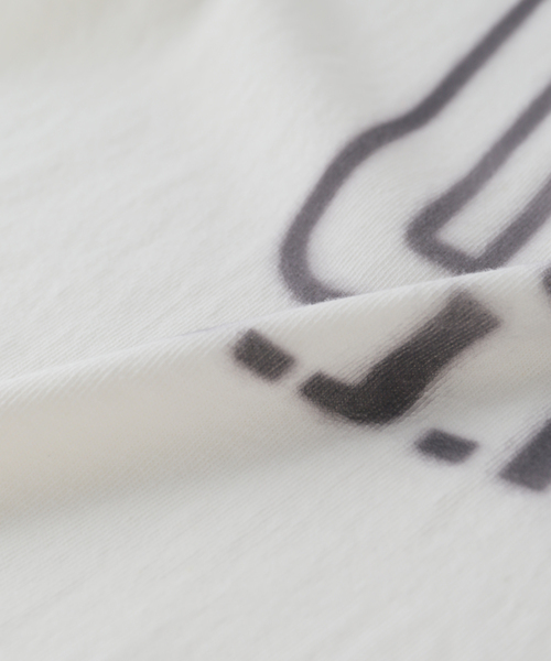 jj mercer（ジェイジェイマーサー）の「【J.J.Mercer / ジェイジェイマーサー】 プリントT（Tシャツ/カットソー・レディース・ホワイト/ライトグレー・MEDIUM）」の9枚目の写真