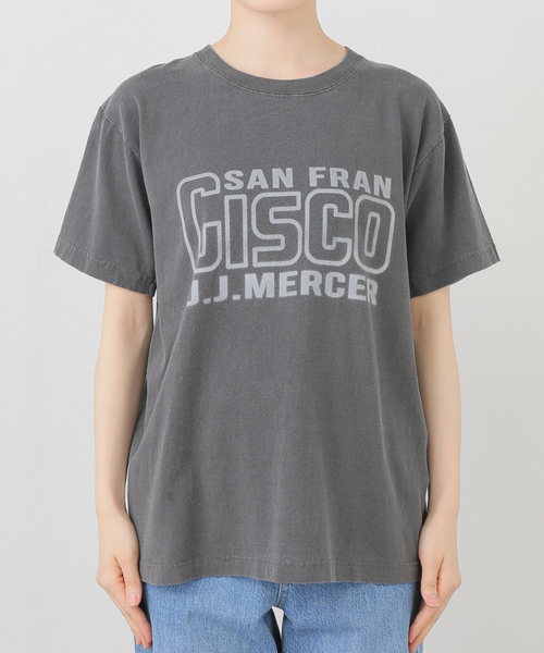 jj mercer（ジェイジェイマーサー）の「【J.J.Mercer / ジェイジェイマーサー】 プリントT（Tシャツ/カットソー・レディース・ホワイト/ライトグレー・MEDIUM）」の10枚目の写真