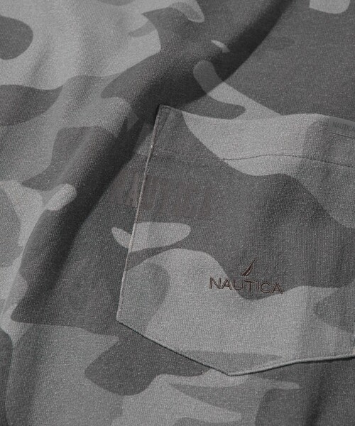 NAUTICA(ノーティカ)の「NAUTICA/ノーティカ ビックシルエット ヒドゥンロゴ カモフラ柄 クルーネック ポケットTシャツ(Tシャツ/カットソー・メンズ・グレー/オリーブ・SMALL/MEDIUM/LARGE)」の11枚目の写真