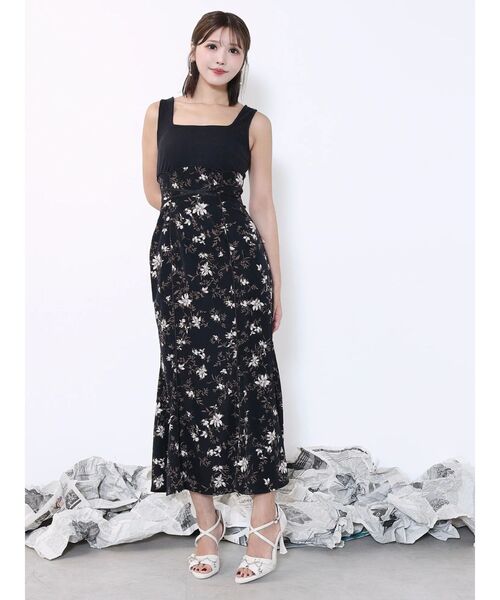 EATME（イートミー）の「フラワーマーメイドワンピース（ワンピース・レディース・オフホワイト/ブラック/ブラウン・SMALL/MEDIUM）」の13枚目の写真