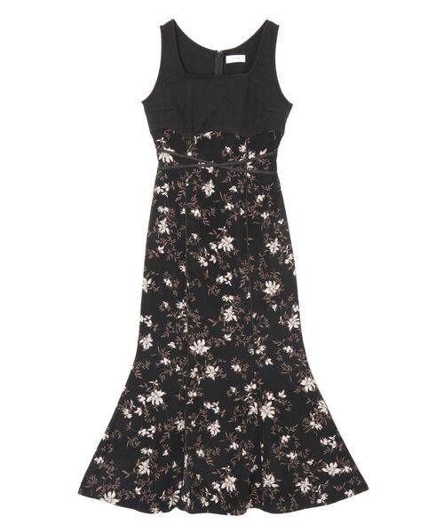 EATME（イートミー）の「フラワーマーメイドワンピース（ワンピース・レディース・オフホワイト/ブラック/ブラウン・SMALL/MEDIUM）」の6枚目の写真