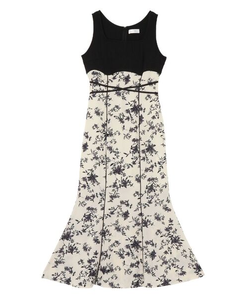 EATME（イートミー）の「フラワーマーメイドワンピース（ワンピース・レディース・オフホワイト/ブラック/ブラウン・SMALL/MEDIUM）」の4枚目の写真