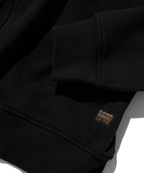 G-STAR（ジースター）の「【一部店舗限定】LOOSE HOODED ZIP SWEAT/オーバーサイズフードロゴジップアップパーカー（パーカー・メンズ・ダークブラック・X-SMALL/X-LARGE/SMALL/MEDIUM/LARGE）」の13枚目の写真