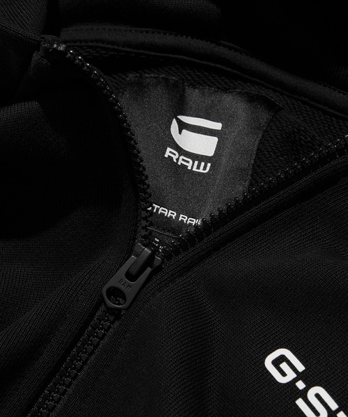 G-STAR（ジースター）の「【一部店舗限定】LOOSE HOODED ZIP SWEAT/オーバーサイズフードロゴジップアップパーカー（パーカー・メンズ・ダークブラック・X-SMALL/X-LARGE/SMALL/MEDIUM/LARGE）」の14枚目の写真