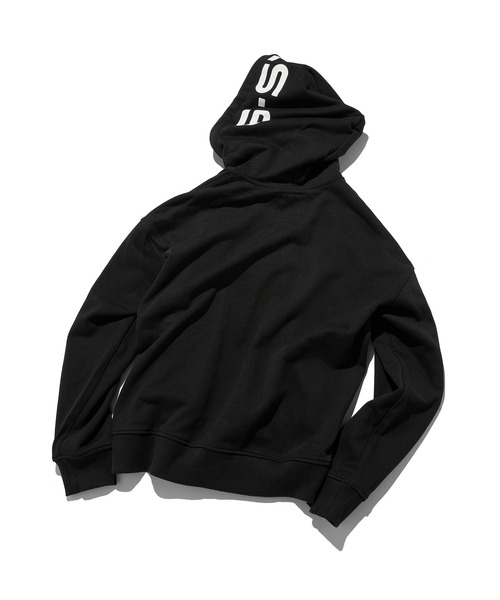 G-STAR（ジースター）の「【一部店舗限定】LOOSE HOODED ZIP SWEAT/オーバーサイズフードロゴジップアップパーカー（パーカー・メンズ・ダークブラック・X-SMALL/X-LARGE/SMALL/MEDIUM/LARGE）」の9枚目の写真