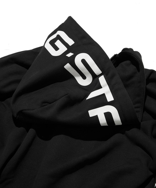 G-STAR（ジースター）の「【一部店舗限定】LOOSE HOODED ZIP SWEAT/オーバーサイズフードロゴジップアップパーカー（パーカー・メンズ・ダークブラック・X-SMALL/X-LARGE/SMALL/MEDIUM/LARGE）」の10枚目の写真