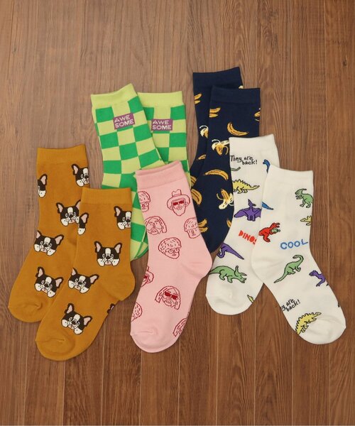 BREEZE(ブリーズ)の「BOYSポップソウガラソックス(ソックス/靴下・キッズ・チェック/マスタード/ネイビー/ピンク/アイボリー・15 /18/21)」の11枚目の写真