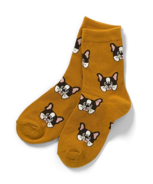 BREEZE(ブリーズ)の「BOYSポップソウガラソックス(ソックス/靴下・キッズ・チェック/マスタード/ネイビー/ピンク/アイボリー・15 /18/21)」の6枚目の写真