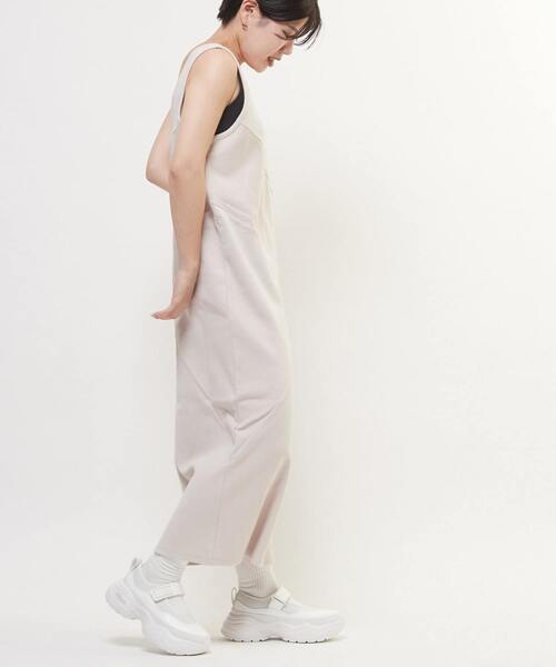 CONVERSE TOKYO(コンバーストウキョウ)の「2WAY SWITCHING PANEL RIB DRESS(ワンピース・レディース・ピンク/ベージュ/チャコールグレー・FREE)」の20枚目の写真
