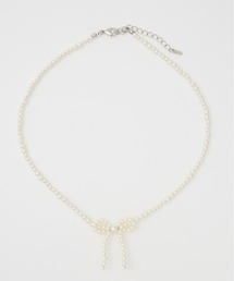 SLY（スライ）の「RIBBON MOTIF N/C リボンモチーフ ネックレス（ネックレス）」