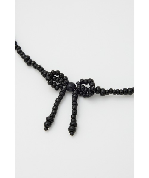 SLY（スライ）の「RIBBON MOTIF N/C リボンモチーフ ネックレス（ネックレス・レディース・ホワイト/ブラック・FREE）」の8枚目の写真