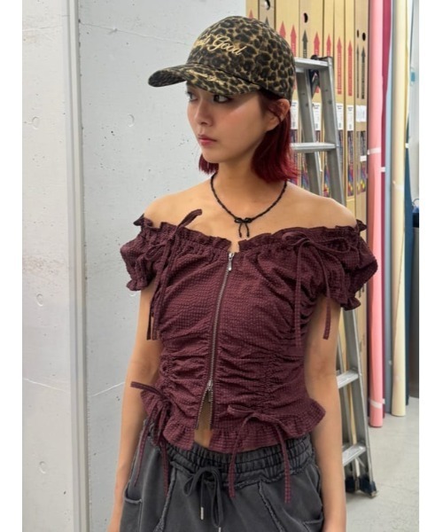 SLY（スライ）の「RIBBON MOTIF N/C リボンモチーフ ネックレス（ネックレス・レディース・ホワイト/ブラック・FREE）」の13枚目の写真