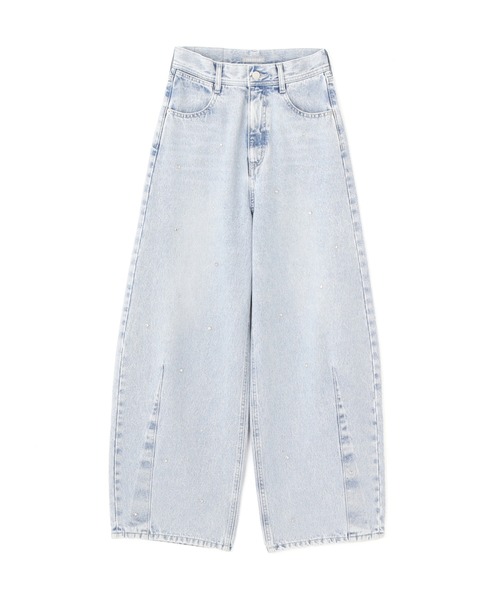 JILL by JILL STUART(ジルバイジルスチュアート)の「◇ビジュートッピングデニムパンツ(デニムパンツ・レディース・ブラック/ブルー・SMALL/MEDIUM)」の12枚目の写真