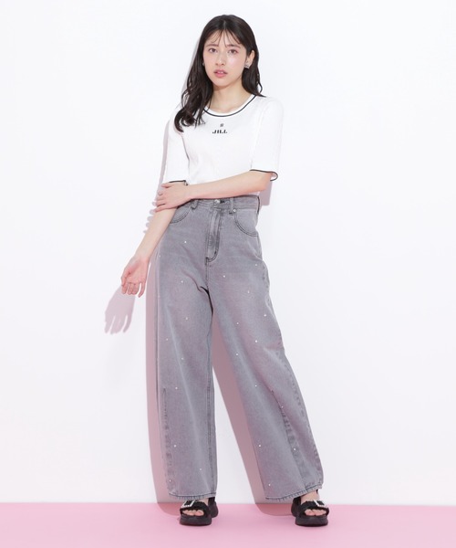 JILL by JILL STUART(ジルバイジルスチュアート)の「◇ビジュートッピングデニムパンツ(デニムパンツ・レディース・ブラック/ブルー・SMALL/MEDIUM)」の19枚目の写真