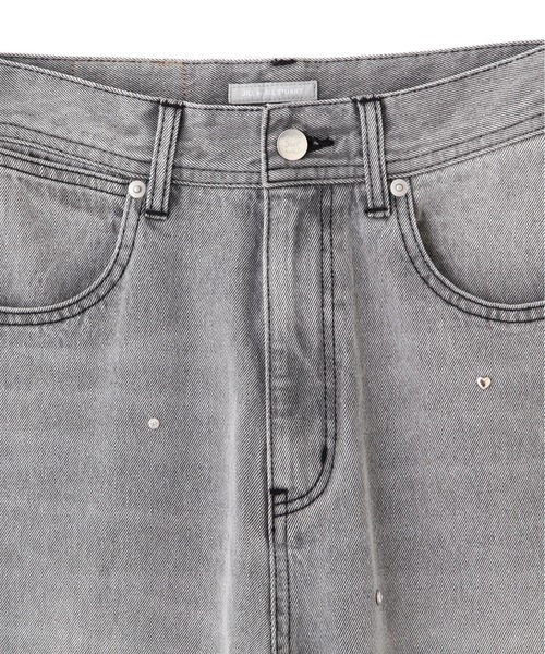 JILL by JILL STUART(ジルバイジルスチュアート)の「◇ビジュートッピングデニムパンツ(デニムパンツ・レディース・ブラック/ブルー・SMALL/MEDIUM)」の8枚目の写真