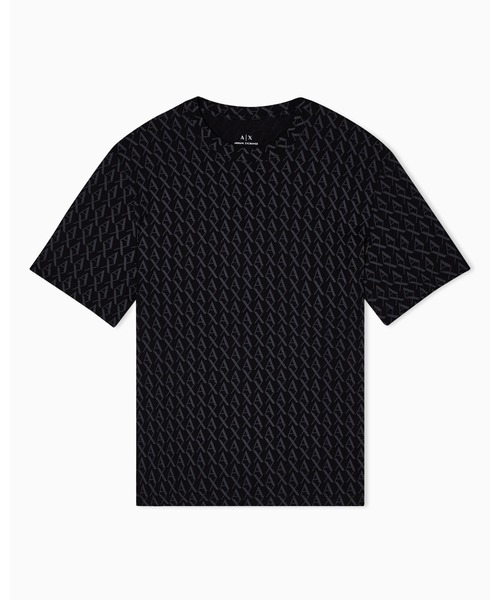 ARMANI EXCHANGE（アルマーニエクスチェンジ）の「【A|X アルマーニ エクスチェンジ】オールオーバーロゴ 半袖クルーネックTシャツ/REGULAR+（Tシャツ/カットソー・メンズ・ブラック/ホワイト・MEDIUM/X-LARGE/XX-LARGE/LARGE/SMALL/X-SMALL）」の13枚目の写真