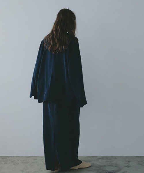 ETRE TOKYO 25SS キュプラシャツジャケット セージ M ETRE TOKYO - キュプラシャツジャケット - SAGE | ADDICT WEB SHOP