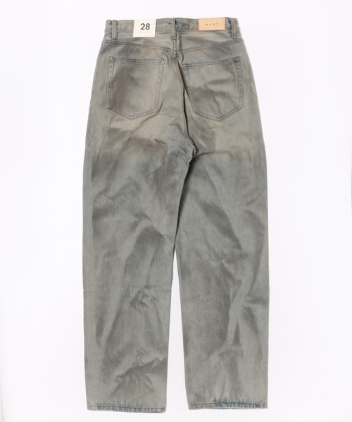 mnml（ミニマル）の「【mnml】ULTRA BAGGY DESTROYED DENIM [I]（デニムパンツ・メンズ・ブルー・29/30/32/34/36/38/28）」の2枚目の写真