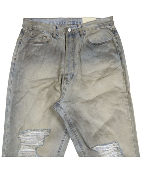 mnml（ミニマル）の「【mnml】ULTRA BAGGY DESTROYED DENIM [I]（デニムパンツ・メンズ・ブルー・29/30/32/34/36/38/28）」の3枚目の写真