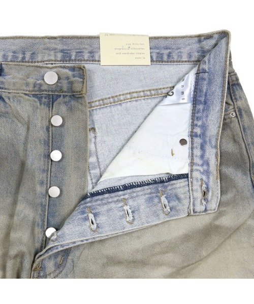 mnml（ミニマル）の「【mnml】ULTRA BAGGY DESTROYED DENIM [I]（デニムパンツ・メンズ・ブルー・29/30/32/34/36/38/28）」の5枚目の写真