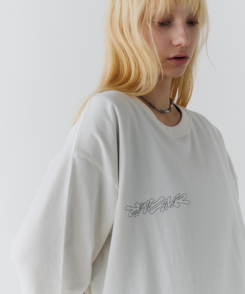 AIVER(アイバー)の「Johann×AIVER S/S TEE(Tシャツ/カットソー・メンズ・ブラック/ホワイト・LARGE/MEDIUM/SMALL)」の4枚目の写真