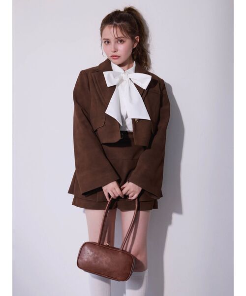 dazzlin 【セットアップ対応】テーラーショートジャケット セット割 新作 dazzlin 【セットアップ対応】テーラーショートジャケット セット割