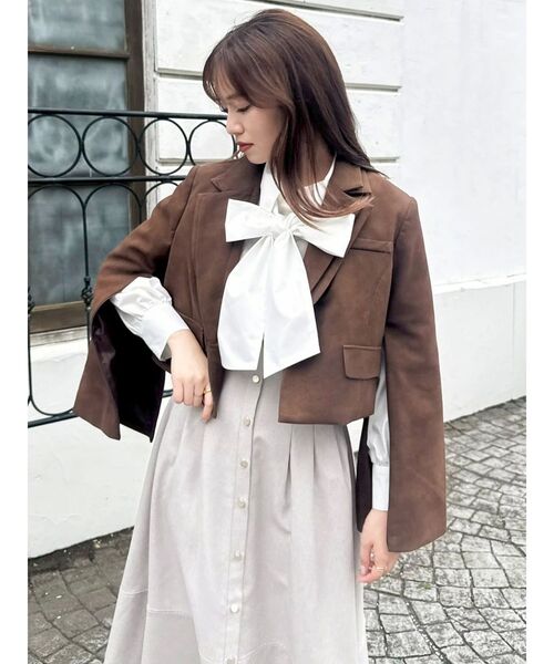 dazzlin 【セットアップ対応】テーラーショートジャケット セット割 新作 セットアップ対応】テーラーショートジャケット（テーラードジャケット