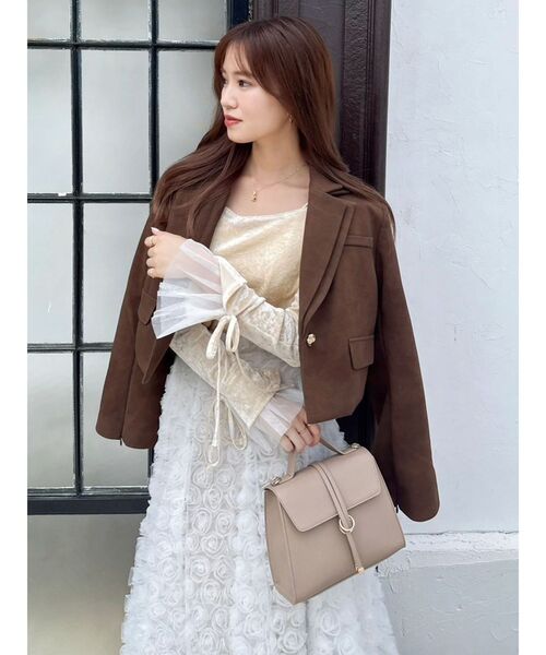 セール】【セットアップ対応】テーラーショートジャケット（テーラード