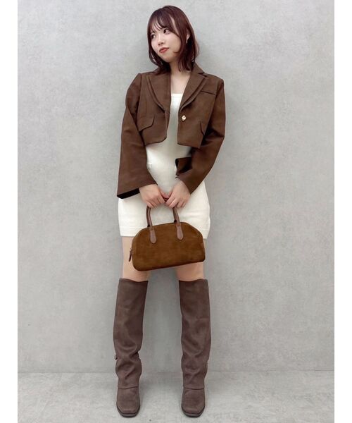 セール】【セットアップ対応】テーラーショートジャケット（テーラード