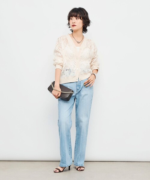 RM denim】センタープレスハイウエストパンツ（デニムパンツ