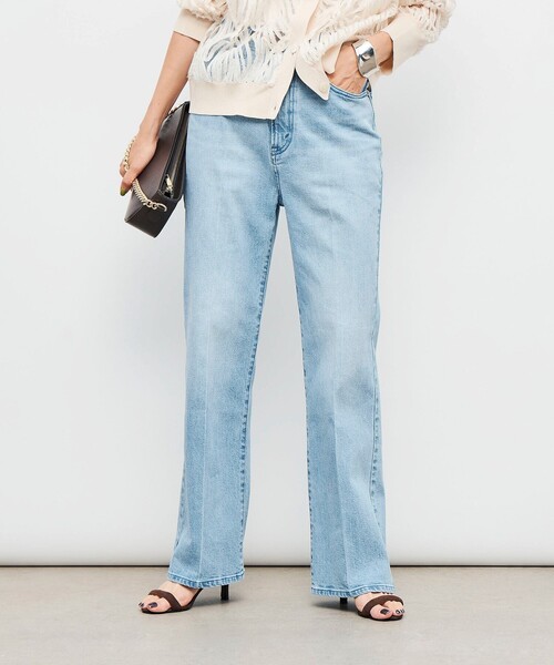 Rie Miller（リエミラー）の「【RM denim】センタープレスハイウエストパンツ（デニムパンツ・レディース・キナリ/インディゴブルー/ブルー系その他7/サックスブルー・XS/XXS/L/M/S）」の11枚目の写真