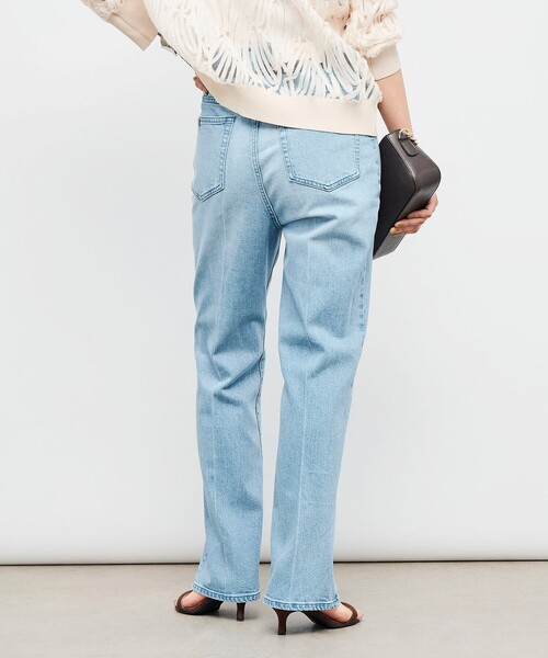 Rie Miller（リエミラー）の「【RM denim】センタープレスハイウエストパンツ（デニムパンツ・レディース・キナリ/インディゴブルー/ブルー系その他7/サックスブルー・XS/XXS/L/M/S）」の13枚目の写真