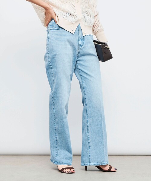 Rie Miller（リエミラー）の「【RM denim】センタープレスハイウエストパンツ（デニムパンツ・レディース・キナリ/インディゴブルー/ブルー系その他7/サックスブルー・XS/XXS/L/M/S）」の14枚目の写真